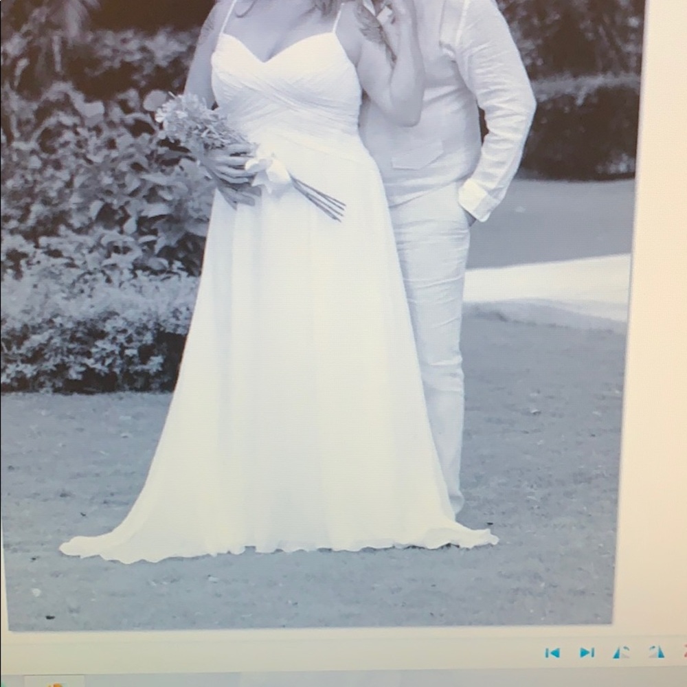 White wedding dress
